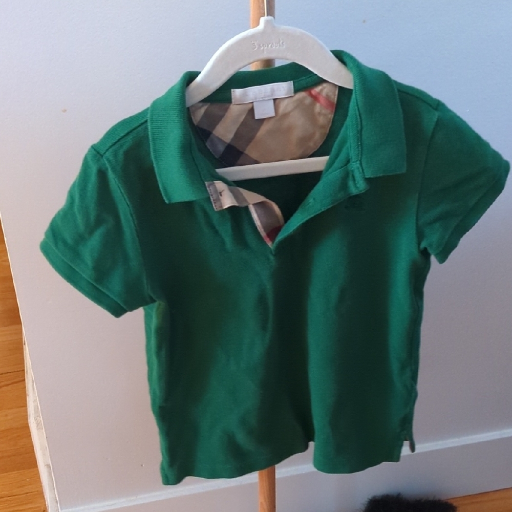 Burberry Green Kids Polo Shirt